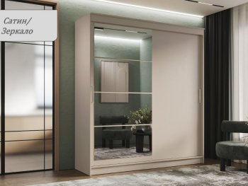 Шкаф-купе 2000 мм Гранд-1 ЛДСП/Зеркало, Сатин (Эра) в Нижнем Тагиле - nizhnij-tagil.mebel-e96.ru