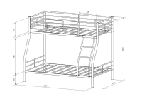 Кровать 2-х ярусная Гранада-2 ПЯ в Нижнем Тагиле - nizhnij-tagil.mebel-e96.ru