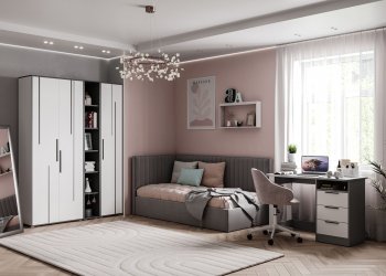 Набор детской мебели Грей модульный (МЛК) в Нижнем Тагиле - nizhnij-tagil.mebel-e96.ru