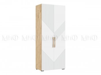 Шкаф распашной 900 мм Ирис с антресолью, крафт/белый (Миф) в Нижнем Тагиле - nizhnij-tagil.mebel-e96.ru