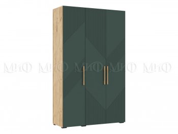 Шкаф 1350 мм Ирис с антресолью, крафт/грин (Миф) в Нижнем Тагиле - nizhnij-tagil.mebel-e96.ru