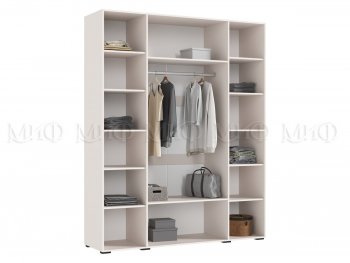 Шкаф 1800 мм Ирис с антресолью кашемир (Миф) в Нижнем Тагиле - nizhnij-tagil.mebel-e96.ru