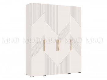 Шкаф 1800 мм Ирис с антресолью кашемир (Миф) в Нижнем Тагиле - nizhnij-tagil.mebel-e96.ru