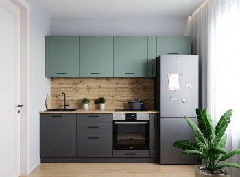 Кухонный гарнитур Изумруд 2550 мм (Санвут) в Нижнем Тагиле - nizhnij-tagil.mebel-e96.ru