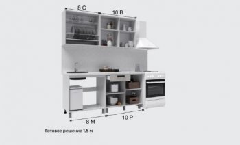 Кухонный гарнитур Кантри 1600 мм (Текс) в Нижнем Тагиле - nizhnij-tagil.mebel-e96.ru