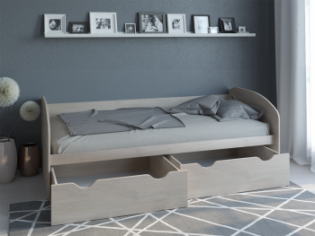 Кровать с ящиками КД-1.8 (Росток) в Нижнем Тагиле - nizhnij-tagil.mebel-e96.ru