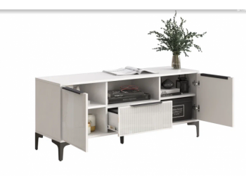 Тумба ТВ на 1350 Кимберли белый (Handis) в Нижнем Тагиле - nizhnij-tagil.mebel-e96.ru