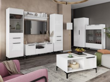 Стенка Кимберли белый, модульная (Handis) в Нижнем Тагиле - nizhnij-tagil.mebel-e96.ru