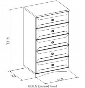 Комод 12 Адель в Нижнем Тагиле - nizhnij-tagil.mebel-e96.ru