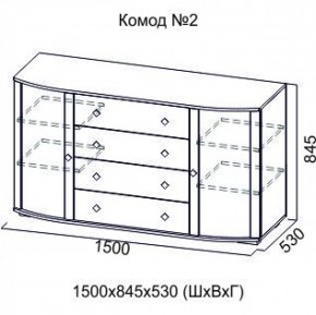 Комод №2 (1500) SV-Мебель в Нижнем Тагиле - nizhnij-tagil.mebel-e96.ru