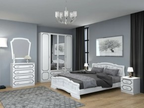 Комод 4 ящ. ЛАК Белый жемчуг (БМ) в Нижнем Тагиле - nizhnij-tagil.mebel-e96.ru