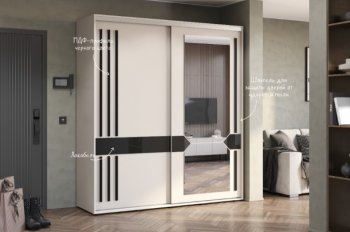 Шкаф-купе 2000 мм Крафт-9 белый кашемир  (БТС) в Нижнем Тагиле - nizhnij-tagil.mebel-e96.ru