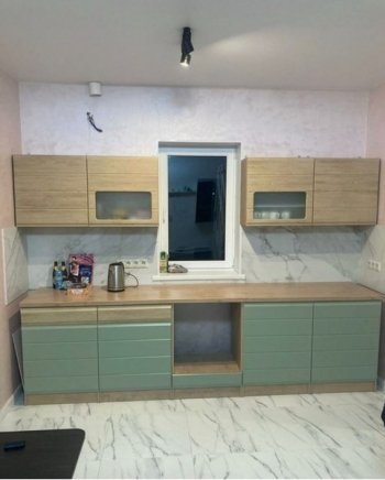 Кухонный гарнитур 3000 мм Кремона фисташка (Росток) в Нижнем Тагиле - nizhnij-tagil.mebel-e96.ru
