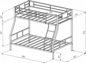 Кровать 2-х ярусная Гранада-1 в Нижнем Тагиле - nizhnij-tagil.mebel-e96.ru