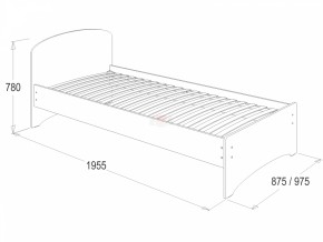 Кровать-2 одинарная (900*1900) в Нижнем Тагиле - nizhnij-tagil.mebel-e96.ru