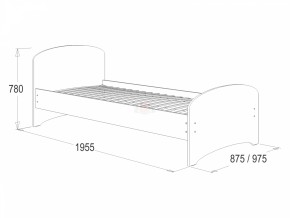 Кровать-4 одинарная (800*1900) в Нижнем Тагиле - nizhnij-tagil.mebel-e96.ru