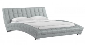 Кровать двойная Оливия 1600 (светло-серый) (НиК) в Нижнем Тагиле - nizhnij-tagil.mebel-e96.ru