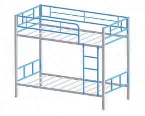 Кровать двухъярусная Севилья-2.01 комбо Серый/Голубой в Нижнем Тагиле - nizhnij-tagil.mebel-e96.ru