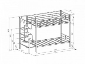 Кровать двухъярусная Толедо Черный/Венге в Нижнем Тагиле - nizhnij-tagil.mebel-e96.ru