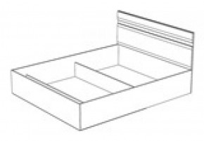 Кровать Ненси 1400 без основания (1440*900*2042) Венге/Белый в Нижнем Тагиле - nizhnij-tagil.mebel-e96.ru | фото