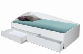 Кровать одинарная Фея - 3 асимметричная 1900х800 (белая) (Олм) в Нижнем Тагиле - nizhnij-tagil.mebel-e96.ru