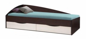 Кровать одинарная Фея - 3 асимметричная 1900х800 (венге) (Олм) в Нижнем Тагиле - nizhnij-tagil.mebel-e96.ru