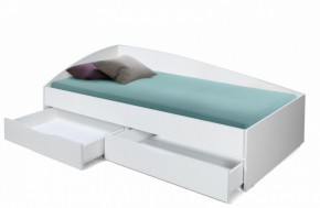 Кровать одинарная Фея - 3 асимметричная 2000х900 (белая) (Олм) в Нижнем Тагиле - nizhnij-tagil.mebel-e96.ru