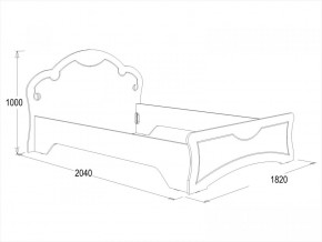 Кровать Ольга-10 МДФ (1600) в Нижнем Тагиле - nizhnij-tagil.mebel-e96.ru