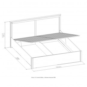 Кровать Шерлок с ПМ 1400 дуб сонома 1400*2000 в Нижнем Тагиле - nizhnij-tagil.mebel-e96.ru