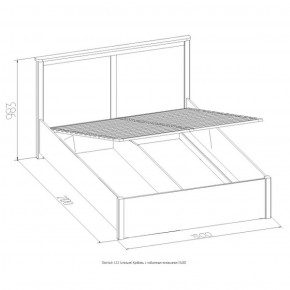 Кровать Шерлок с ПМ 1800 орех 1800*2000 в Нижнем Тагиле - nizhnij-tagil.mebel-e96.ru