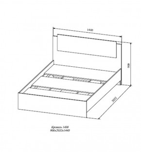 Кровать Софи СКР1400.1 (ДСВ) в Нижнем Тагиле - nizhnij-tagil.mebel-e96.ru