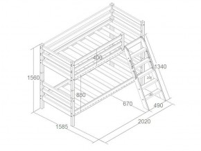 Кровать Сонечка 2-х ярусная (модульная) в Нижнем Тагиле - nizhnij-tagil.mebel-e96.ru