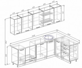 Кухонный гарнитур угловой Бланка 2600х1600 в Нижнем Тагиле - nizhnij-tagil.mebel-e96.ru