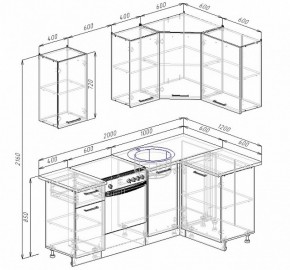 Кухонный гарнитур угловой Графика 2000х1200 в Нижнем Тагиле - nizhnij-tagil.mebel-e96.ru