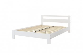 Кровать из массива Лана Белый Античный (БМ) в Нижнем Тагиле - nizhnij-tagil.mebel-e96.ru