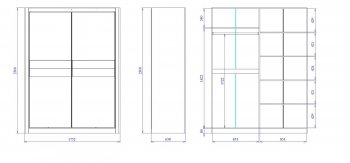 Шкаф-купе 1750 мм 2-х дверный Лацио (СБК) в Нижнем Тагиле - nizhnij-tagil.mebel-e96.ru