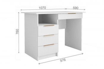 Стол Лавис СТД 1070.1 белый/белый софт (ДСВ) в Нижнем Тагиле - nizhnij-tagil.mebel-e96.ru