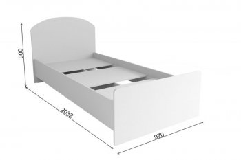 Кровать Лавис КРД 900.1 белый софт (ДСВ) в Нижнем Тагиле - nizhnij-tagil.mebel-e96.ru