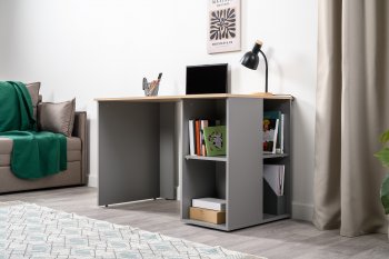 Стол письменный Лайт 12.163. серый (Моби) в Нижнем Тагиле - nizhnij-tagil.mebel-e96.ru
