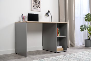 Стол письменный Лайт 12.163. серый (Моби) в Нижнем Тагиле - nizhnij-tagil.mebel-e96.ru