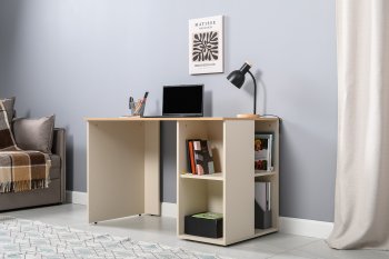 Стол письменный Лайт 12.163. сатин (Моби) в Нижнем Тагиле - nizhnij-tagil.mebel-e96.ru