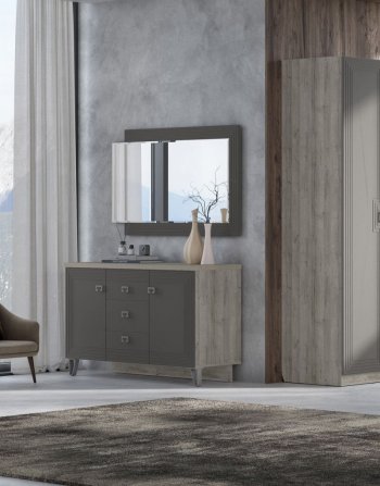 Спальный гарнитур Лежер модульный, холст вулканический (СанТан) в Нижнем Тагиле - nizhnij-tagil.mebel-e96.ru