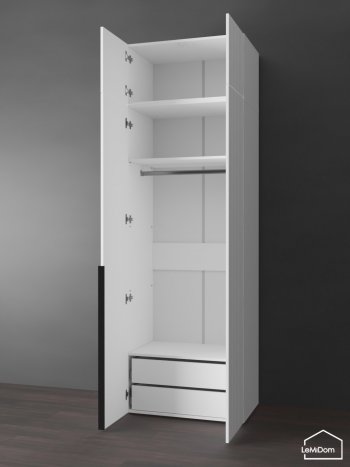 Шкаф с антресолью 800 мм Linnea MHR-2A-3 2450х800х510 (Белый-М 11.1.2) в Нижнем Тагиле - nizhnij-tagil.mebel-e96.ru