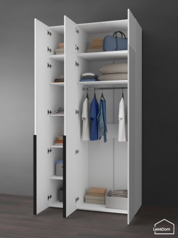 Шкаф с антресолью 1200 мм Linnea MHR-3A-1 2450х1200х510 (Белый-М 11.1.2) в Нижнем Тагиле - nizhnij-tagil.mebel-e96.ru