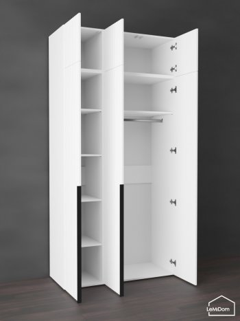Шкаф с антресолью 1200 мм Linnea MHR-3A-1 2450х1200х510 (Белый-М 11.1.2) в Нижнем Тагиле - nizhnij-tagil.mebel-e96.ru