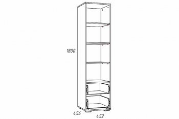 Стеллаж Лилу НМ 041.03 (Silva) в Нижнем Тагиле - nizhnij-tagil.mebel-e96.ru