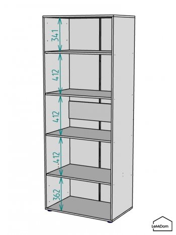 Шкаф Linnea MHR-2-2 2050х800х510 (Графит-М 11.1.25) в Нижнем Тагиле - nizhnij-tagil.mebel-e96.ru