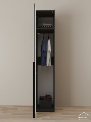 Шкаф Linnea MHR-1 2050х400х510 (Графит-М 11.1.25) в Нижнем Тагиле - nizhnij-tagil.mebel-e96.ru