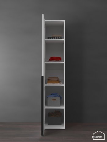 Шкаф Linnea MHR-1-2 2050х400х510 (Белый-М 11.1.2) в Нижнем Тагиле - nizhnij-tagil.mebel-e96.ru