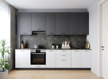 Кухонный гарнитур высокий Лофт 3000 мм (Санвут) в Нижнем Тагиле - nizhnij-tagil.mebel-e96.ru